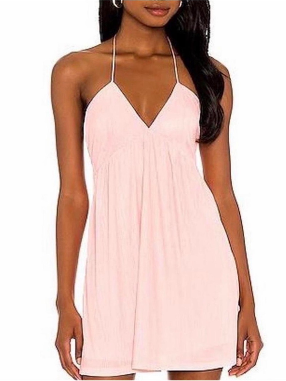 superdown Light Pink Mini Halter Dress